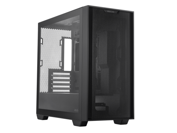 ASUS A21/BLK// Micro ATX Computer Case Steel / Plastic / Tempered Glass-Black - Image 3