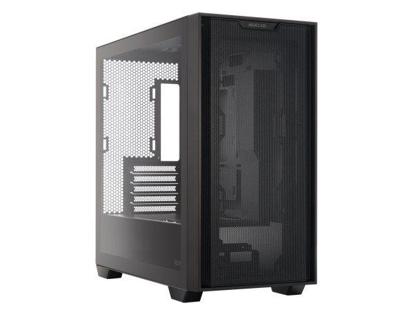 ASUS A21/BLK// Micro ATX Computer Case Steel / Plastic / Tempered Glass-Black