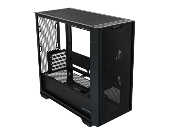 ASUS A21/BLK// Micro ATX Computer Case Steel / Plastic / Tempered Glass-Black - Image 4