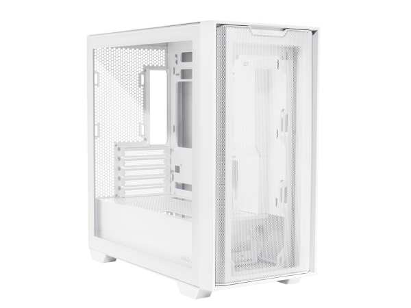 ASUS A21/WHT// Micro ATX Computer Case Steel / Plastic / Tempered Glass-White - Image 3