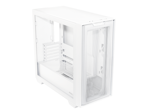 ASUS A21/WHT// Micro ATX Computer Case Steel / Plastic / Tempered Glass-White - Image 4