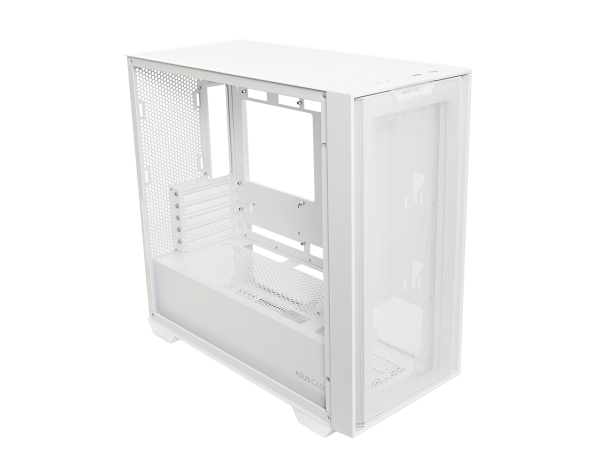 ASUS A21/WHT// Micro ATX Computer Case Steel / Plastic / Tempered Glass-White - Image 2