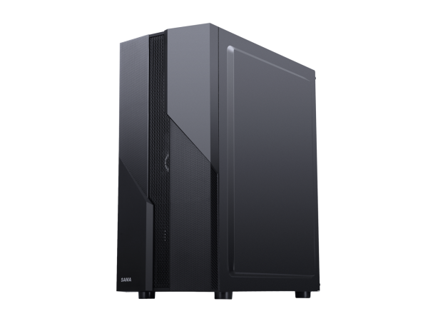 SAMA Sama-M2-TG Black USB3.0 Steel/ Tempered Glass ATX Mid Tower Gaming Computer Case w/Tempered Glass Panel and 4 x 120mm Autoflow Rainbow LED Fans (Pre-Installed) - Image 5