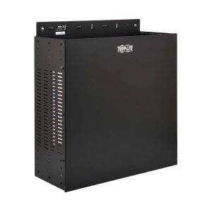 Tripp Lite SmartRack 4U Low-Profile Vertical-Mount Vented Wall-Mount Mini Rack Enclosure - Black  SRWO4UBRKT