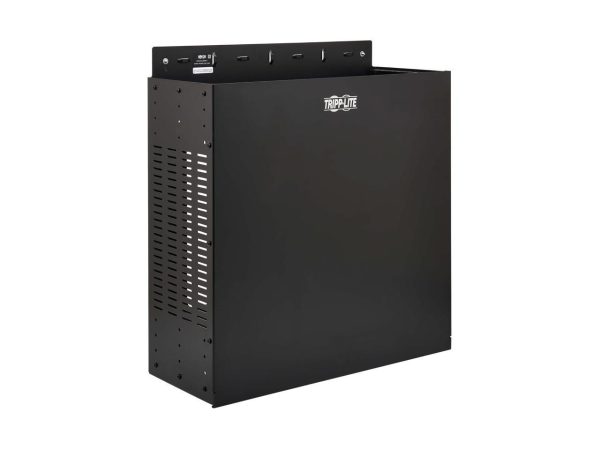 Tripp Lite SmartRack 4U Low-Profile Vertical-Mount Vented Wall-Mount Mini Rack Enclosure - Black  SRWO4UBRKT