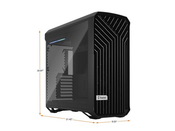 Fractal Design Torrent Black E-ATX Tempered Glass Window High-Airflow Mid Tower Computer Case - Image 2