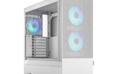 Fractal Design Pop Air RGB White TG ATX High-Airflow Clear Tempered Glass Window Mid Tower Computer Case