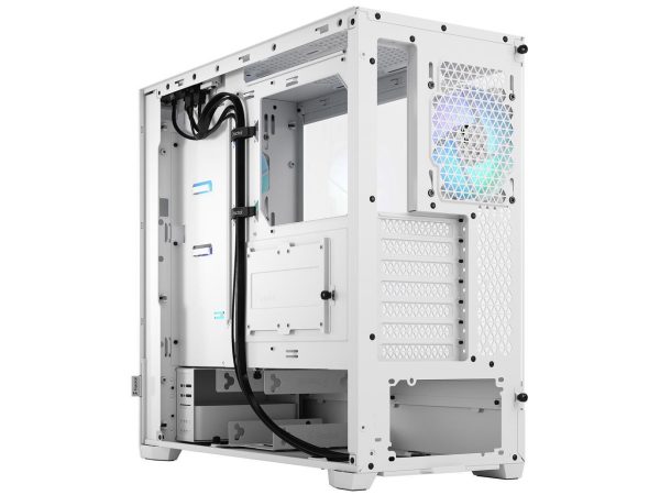 Fractal Design Pop Air RGB White TG ATX High-Airflow Clear Tempered Glass Window Mid Tower Computer Case - Image 2