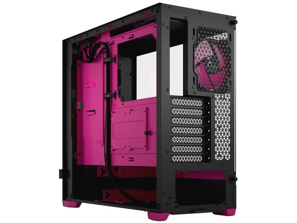Fractal Design Pop Air RGB Black Magenta Core TG ATX High-Airflow Clear Tempered Glass Window Mid Tower Computer Case - Image 2