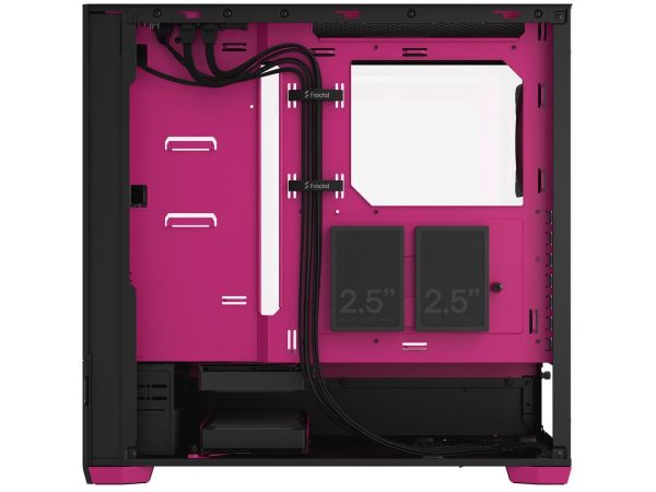 Fractal Design Pop Air RGB Black Magenta Core TG ATX High-Airflow Clear Tempered Glass Window Mid Tower Computer Case - Image 3