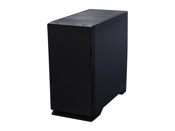 DIYPC Silence-BK-Window Black Dual USB 3.0 ATX Mid Tower Silent Computer Case with Build-in 3 x White Fans (2 x 120mm Fan x Front, 1 x 120mm Fan x rear), w/Fan Controller - Image 3