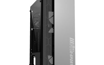 DIYPC DIY-S08-BK Black USB 3.0 Steel / Tempered Glass ATX Mid Tower Computer Case, 1 x 120mm Fan x Rear (Pre-Installed)