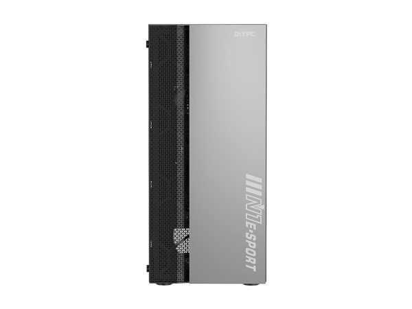 DIYPC DIY-S08-BK Black USB 3.0 Steel / Tempered Glass ATX Mid Tower Computer Case, 1 x 120mm Fan x Rear (Pre-Installed) - Image 3