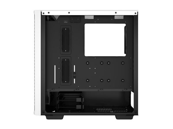 DeepCool CK560 WH Mid-Tower ATX Case, Airflow Front Panel, Full-Size Tempered Glass Window, 3x 120mm ARGB Fans, 1x 140mm Fan, E-ATX Motherboard Support, Front I/O USB Type-C, White - Image 5