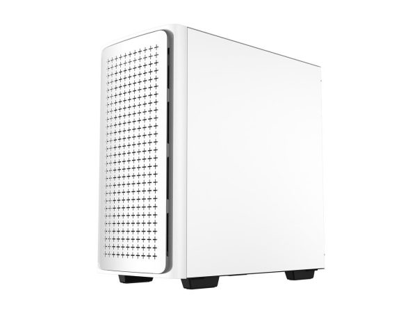 DeepCool CK560 WH Mid-Tower ATX Case, Airflow Front Panel, Full-Size Tempered Glass Window, 3x 120mm ARGB Fans, 1x 140mm Fan, E-ATX Motherboard Support, Front I/O USB Type-C, White - Image 2