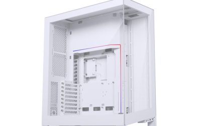 Phanteks NV7, Showcase Full-Tower Chassis, High Airflow Performance, Integrated D/A-RGB Lighting, Seamless Tempered Glass Design, 12 Fan Positions, Matte White