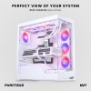 Phanteks NV5, Showcase Mid-Tower Chassis, High Airflow Performance, Integrated D/A-RGB Lighting, Seamless Tempered Glass Design, 8 Fan Positions, Matte White - Image 2