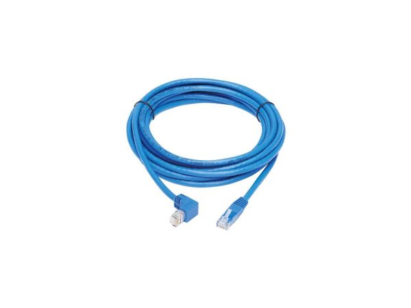 TRIPP LITE N204-020-BL-DN 20 ft. Cat 6 Blue Down-Angle Cat6 Gigabit Molded UTP Ethernet Cable (RJ45 Right-Angle Down M to RJ45 M)