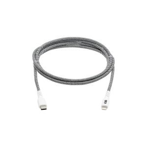 Tripp Lite M102-006-HD Black / White Heavy-Duty USB-C to Lightning Sync/Charge Cable, MFi Certified - M/M, USB 2.0, 6 ft. (1.8 m)