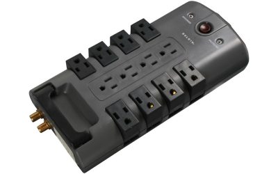 BELKIN BP112230-08 8 Feet 12 Outlets 4320 Joules Pivot-Plug Surge Protector