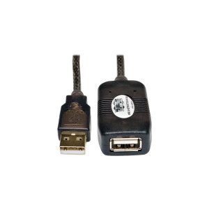 Tripp Lite USB 2.0 Hi-Speed Active Extension Repeater Cable (M/F), USB Type-A, 5M (16 ft.) (U026-016)