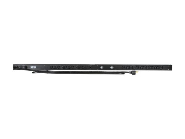 Tripp Lite Metered PDU, 30A, 30 Outlets (6-C19 & 24-C13), 208 / 240 V, L6-30P, 10 ft. Cord, 0U Vertical Rack-Mount Power (PDUMV30HV) - Image 2