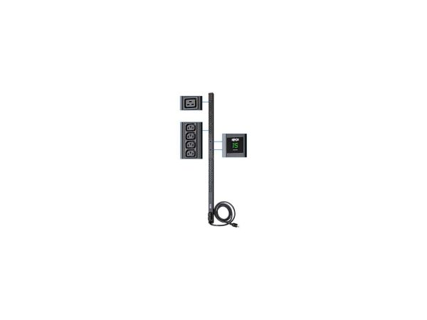 Tripp Lite Metered PDU, 30A, 30 Outlets (6-C19 & 24-C13), 208 / 240 V, L6-30P, 10 ft. Cord, 0U Vertical Rack-Mount Power (PDUMV30HV) - Image 4