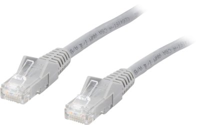 TRIPP LITE N201-050-GY 50 ft. Cat 6 Gray Cat6 Gigabit Snagless Patch Cable