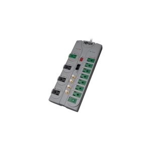 TRIPP LITE TLP1210SATG 10 ft. 12 Outlets 3600 Joules ECO-SURGE Home/Business Theater Surge Suppressor