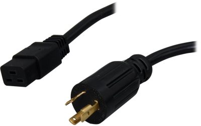 Tripp Lite Model P040-010 10 ft. IEC-320-C19 to IEC-320-L6-20P 12AWG Heavy Duty Power Cable