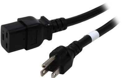 Tripp Lite Model P034-010 10 ft. IEC-320-C19 to NEMA 5-15P 14AWG Heavy Duty Power Cable