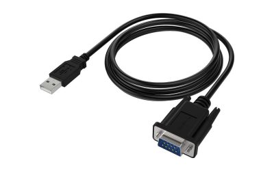 Sabrent USB 2.0 to Serial (9-Pin) DB-9 RS-232 Adapter Cable 6 ft. Cable with Thumbscrews Connectors (CB-FTDI)