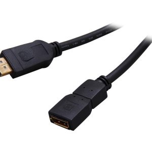 StarTech.com DPEXT6L 6 ft. Black Connector A: 1 - DisplayPort (20 pin; Latching) Male
Connector B: 1 - DisplayPort (20 pin) Female DisplayPort Video Extension Cable Male to Female