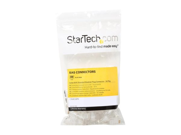 StarTech.com CRJ4550PK 50 Pkg - Cat5e RJ45 Stranded Modular Plug Connector - Image 2