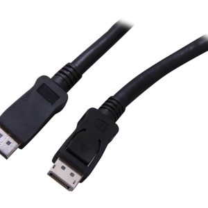 StarTech.com DISPLPORT50L 50 ft(15.24m) Black 1 x DisplayPort Male to 1 x DisplayPort Male DisplayPort Cable with Latches - M/M Male to Male