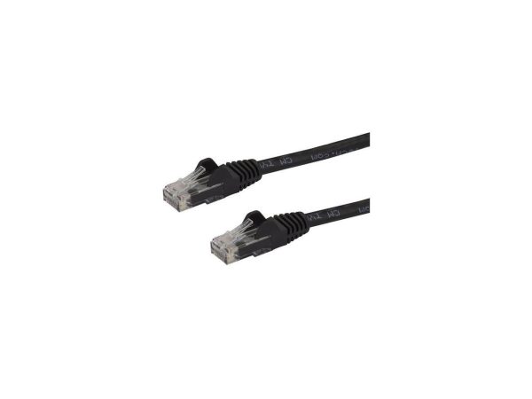 StarTech.com N6PATCH50BK 50 ft. Cat 6 Black Snagless Cat6 UTP Patch Cable - ETL Verified