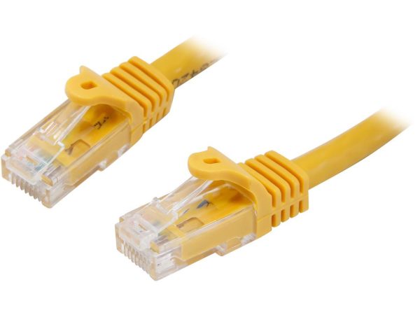 StarTech.com N6PATCH35YL 34.99 ft. (10.67 m) Cat 6 Yellow Snagless UTP Patch Cable - ETL Verified