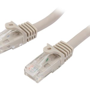 StarTech.com N6PATCH50GR 50 ft. Cat 6 Gray Snagless UTP Patch Cable - ETL Verified