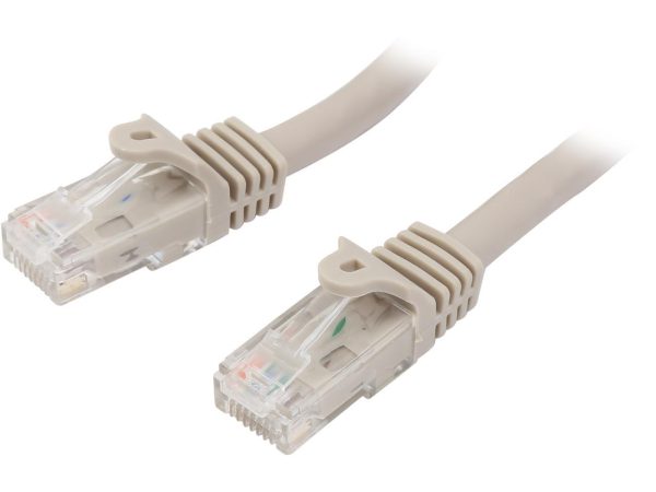 StarTech.com N6PATCH50GR 50 ft. Cat 6 Gray Snagless UTP Patch Cable - ETL Verified