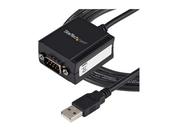 StarTech.com Model ICUSB2321F 6 ft. 1 Port FTDI USB to Serial RS232 Adapter Cable with COM Retention Male to Male - Image 4