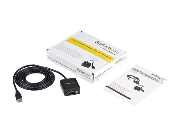 StarTech.com Model ICUSB2321F 6 ft. 1 Port FTDI USB to Serial RS232 Adapter Cable with COM Retention Male to Male - Image 5