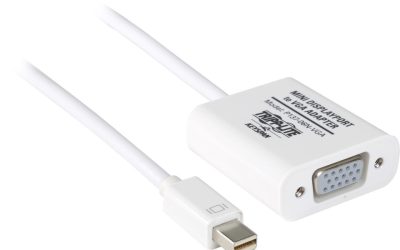 Tripp Lite 6in Mini DisplayPort to VGA Adapter Active Converter mDP to VGA M/F 6″ – Video Converter for Mac/PC, MDP2VGA 1920×1200 1080p (M/F) 6-in.”