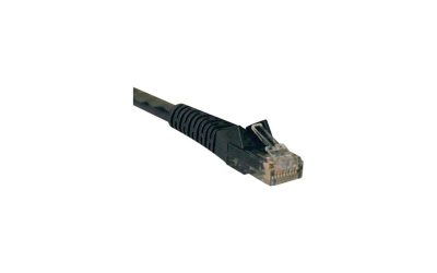 Tripp Lite Cat6 Gigabit Snagless Molded Patch Cable (RJ45 M/M) – Black, 50 ft. (N201-050-BK)