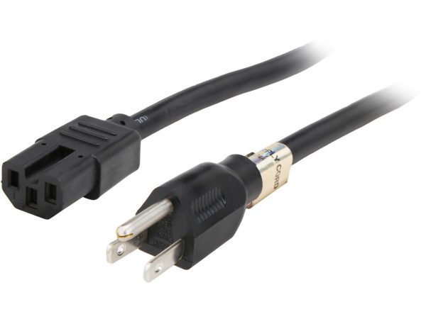 Tripp Lite Model P019-008 8 ft. Heavy Duty 14AWG Power Cord, 5-15P - to - C15