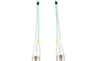 Tripp Lite 8M (26-ft.) 10Gb Duplex MMF 50/125 OM3 LSZH Patch Cable (LC/LC) – Aqua