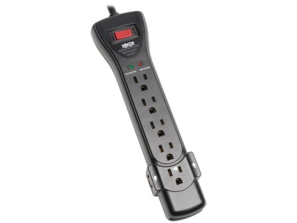Tripp Lite Surge Protector Power Strip 120V 7 Outlet 7' Cord 2160 Joules Black - 7 x NEMA 5-15R - 1800 VA - 2160 J - 120 V AC Input - Image 2