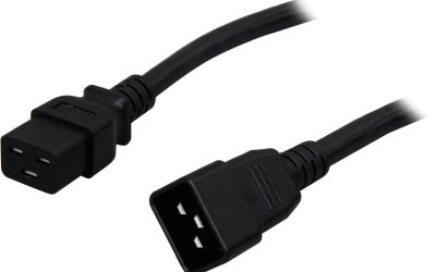 Tripp Lite 10ft Power Cord Extension Cable C19 to C20 Heavy Duty 20A 12AWG 10′ – 20A, 12AWG (IEC-320-C19 to IEC-320-C2