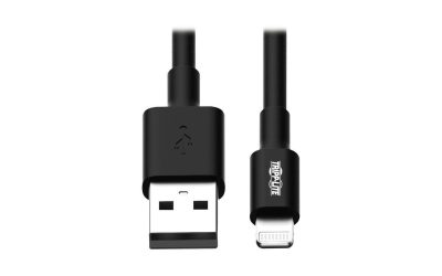 Tripp Lite M100-10N-BK-10 Black MFi Certified Lightning to USB Cable Sync Charge Apple iPhone iPod iPad 10pc