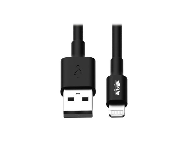 Tripp Lite M100-10N-BK-10 Black MFi Certified Lightning to USB Cable Sync Charge Apple iPhone iPod iPad 10pc