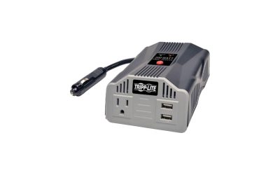 TRIPP LITE PV200USB PowerVerter Ultra-Compact Car Inverter with Outlet and 2 USB Charging Ports